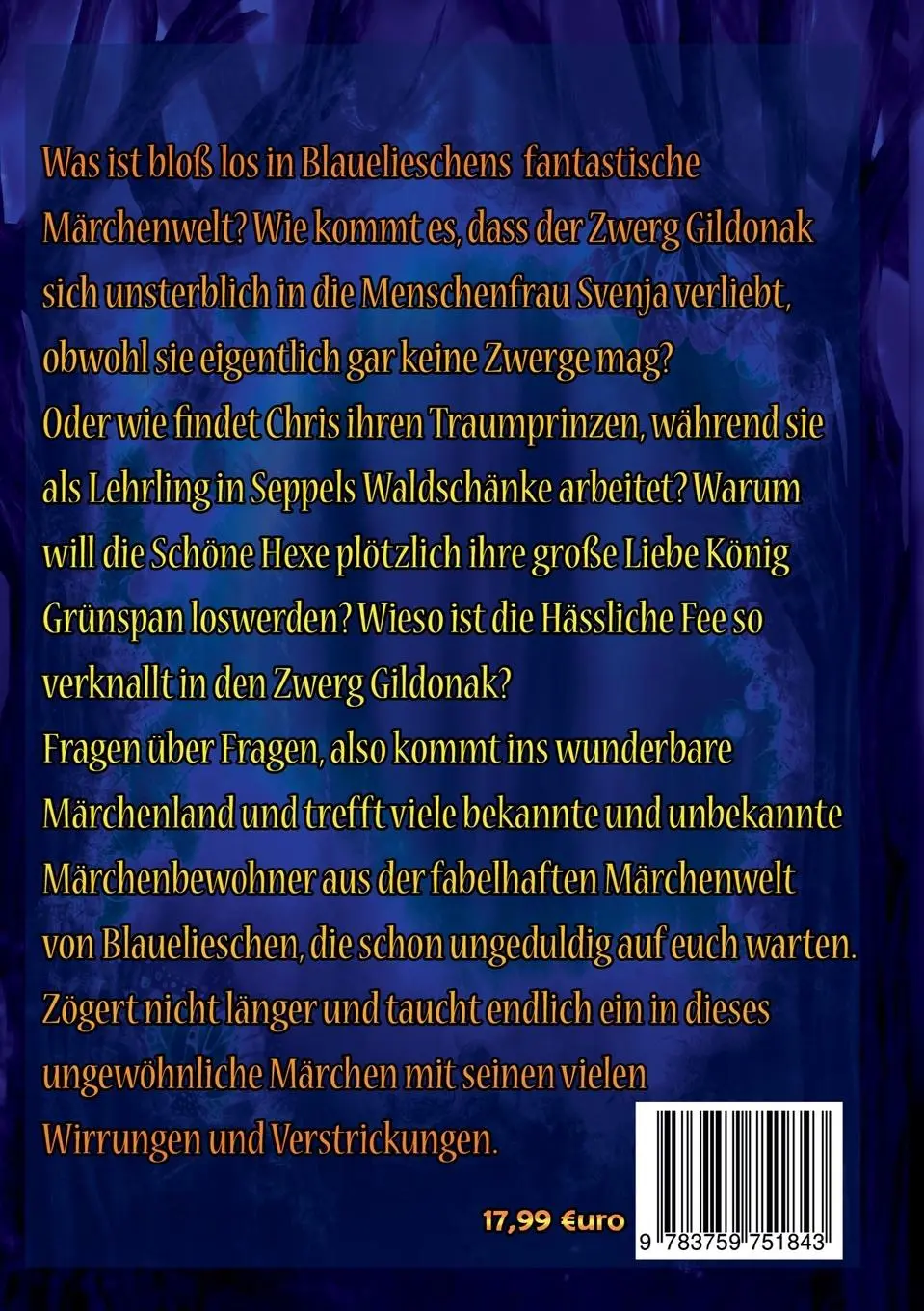 Rückseite: 9783759751843 | Blauelieschens fantastische Märchenwelt | Halina Monika Sega | Buch