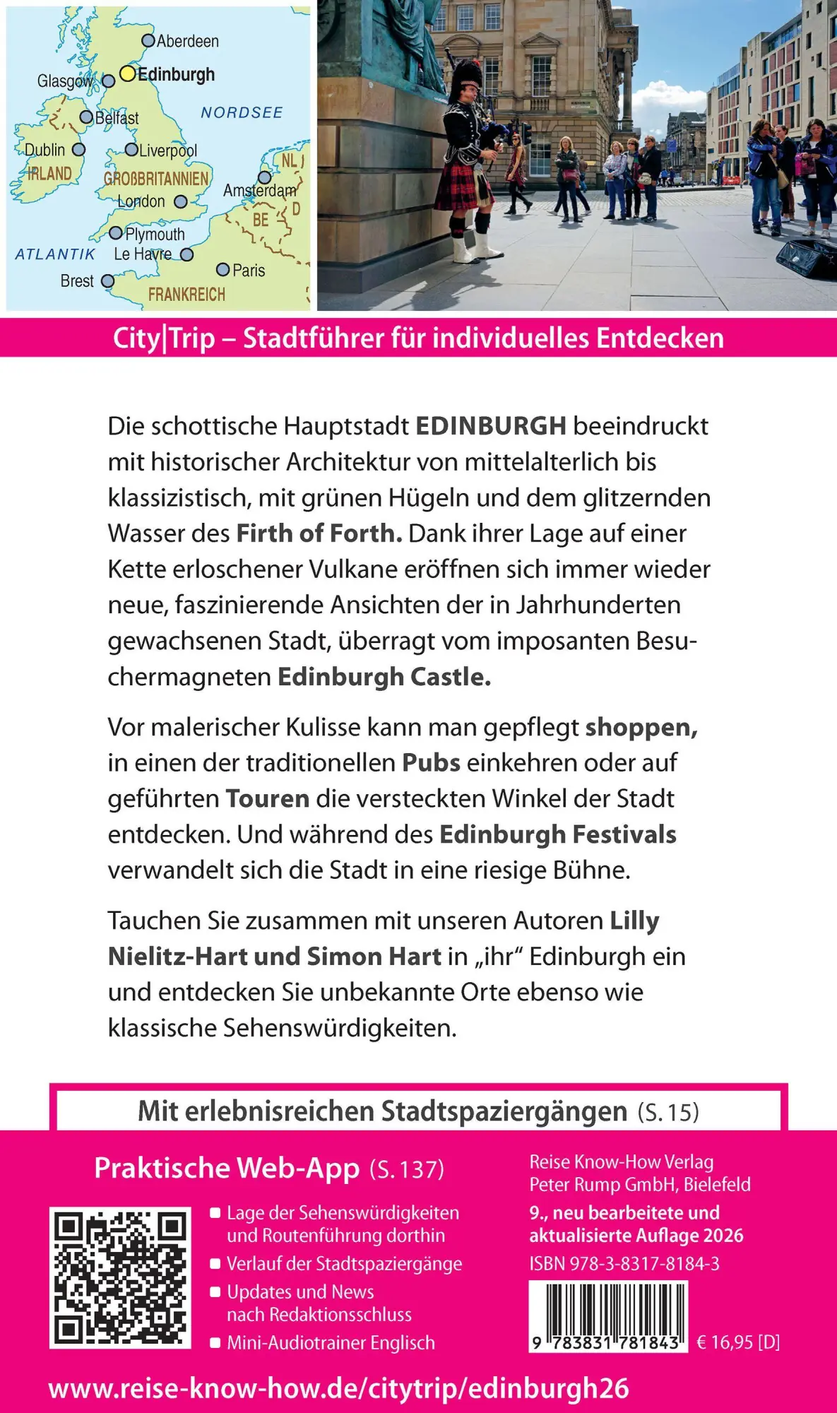 Bild: 9783831781843 | Reise Know-How CityTrip Edinburgh | Lilly Nielitz-Hart (u. a.) | Buch