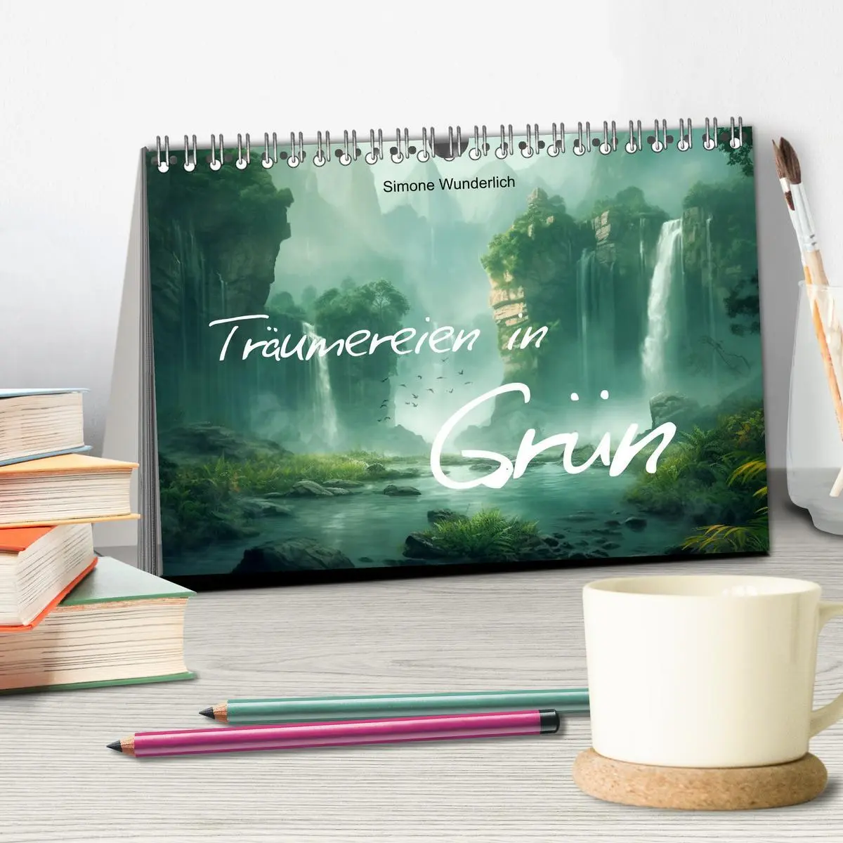 Bild: 9783457481943 | Träumereien in Grün (Tischkalender 2026 DIN A5 quer), CALVENDO...