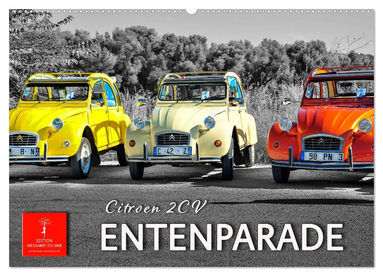 Cover: 9783457551943 | Citroën 2CV - Entenparade (Wandkalender 2026 DIN A2 quer), CALVENDO...