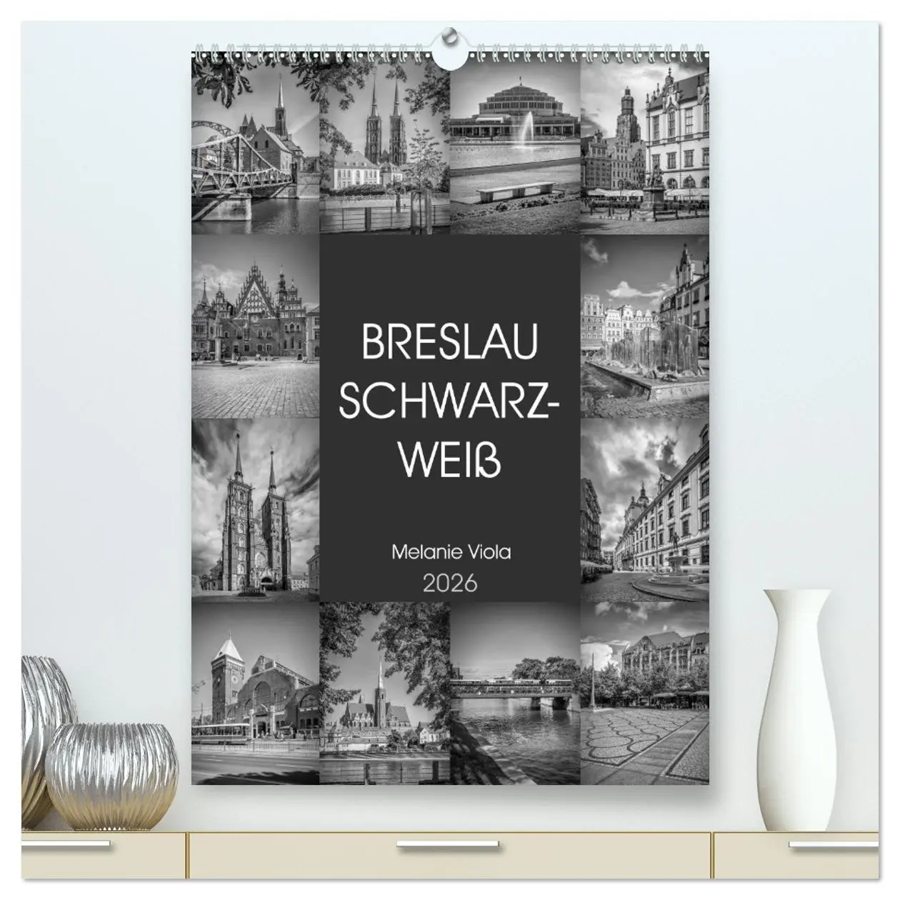 Cover: 9783516401943 | BRESLAU SCHWARZWEIß (hochwertiger Premium Wandkalender 2026 DIN A2...