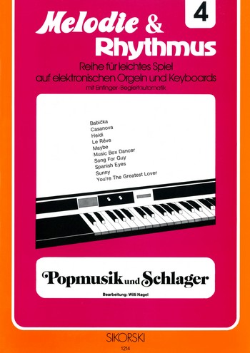 Cover: 9790003011943 | Melodie&amp;Rhythmus, Heft 4: Popmusik und Schlager 1 | Songbuch (E-Orgel)