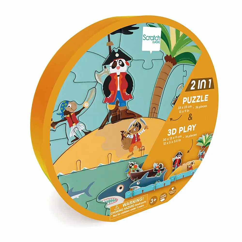 Cover: 5414561812043 | SCRATCH - 2in1 Spielpuzzle 3D Piraten 36 Teile | Spiel | 276181204