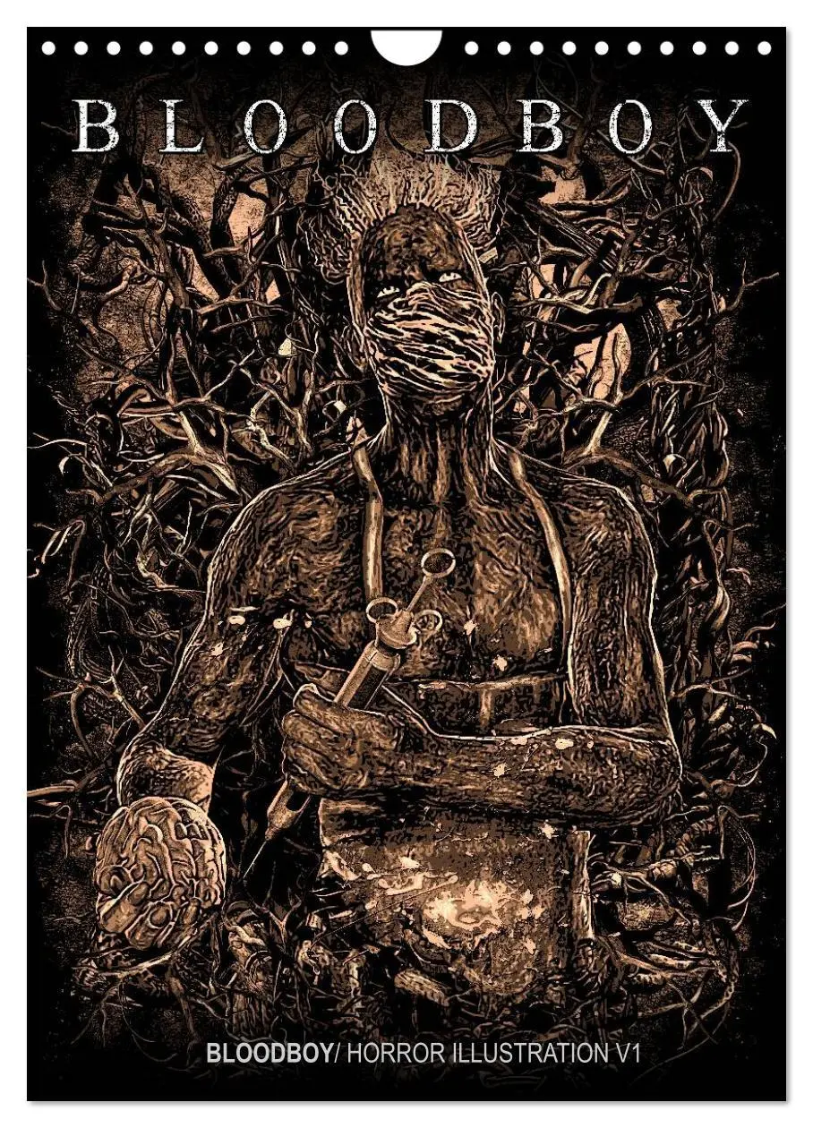 Cover: 9783516462043 | BLOODBOY/ HORROR ILLUSTRATION V1 (Wandkalender 2026 DIN A4 hoch),...