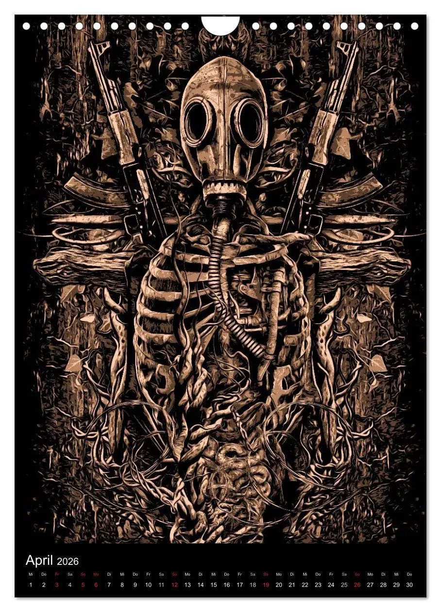 Bild: 9783516462043 | BLOODBOY/ HORROR ILLUSTRATION V1 (Wandkalender 2026 DIN A4 hoch),...