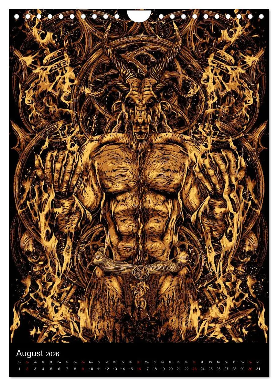 Bild: 9783516462043 | BLOODBOY/ HORROR ILLUSTRATION V1 (Wandkalender 2026 DIN A4 hoch),...