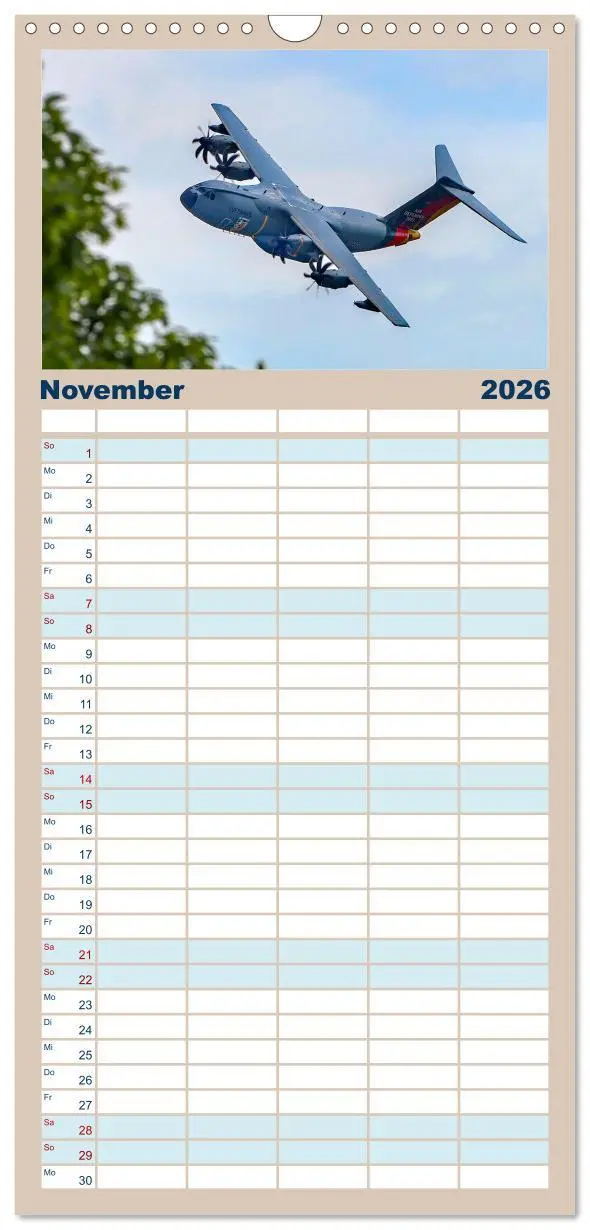 Bild: 9783516602043 | Familienplaner 2026 - A400M LTG 62 mit 5 Spalten (Wandkalender, 21...