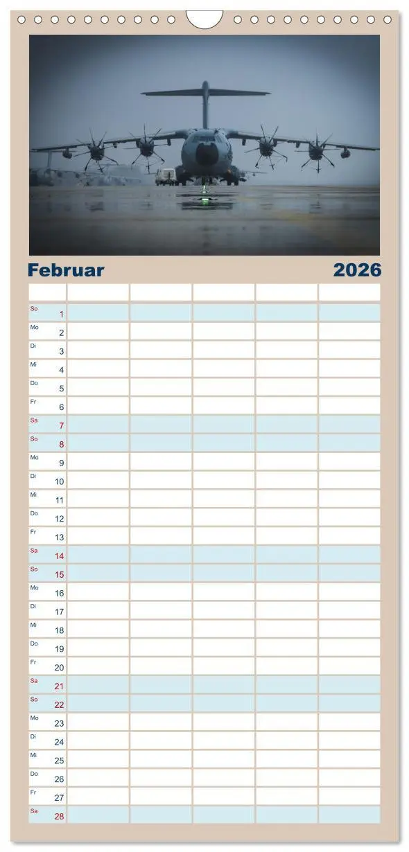 Bild: 9783516602043 | Familienplaner 2026 - A400M LTG 62 mit 5 Spalten (Wandkalender, 21...