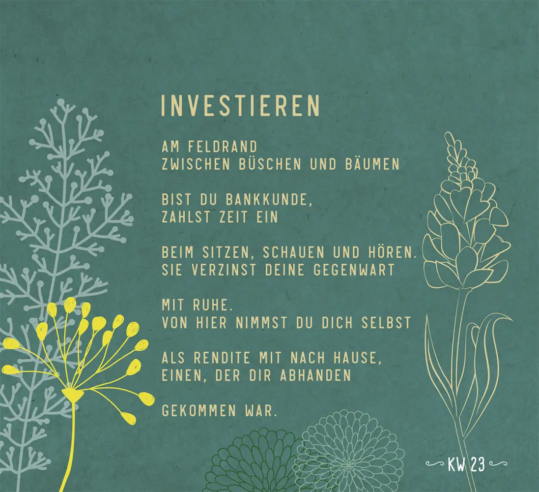 Bild: 9783963402043 | Der Wald lädt uns mit Hoffnung auf - Aufstellbuch | Andreas Noga