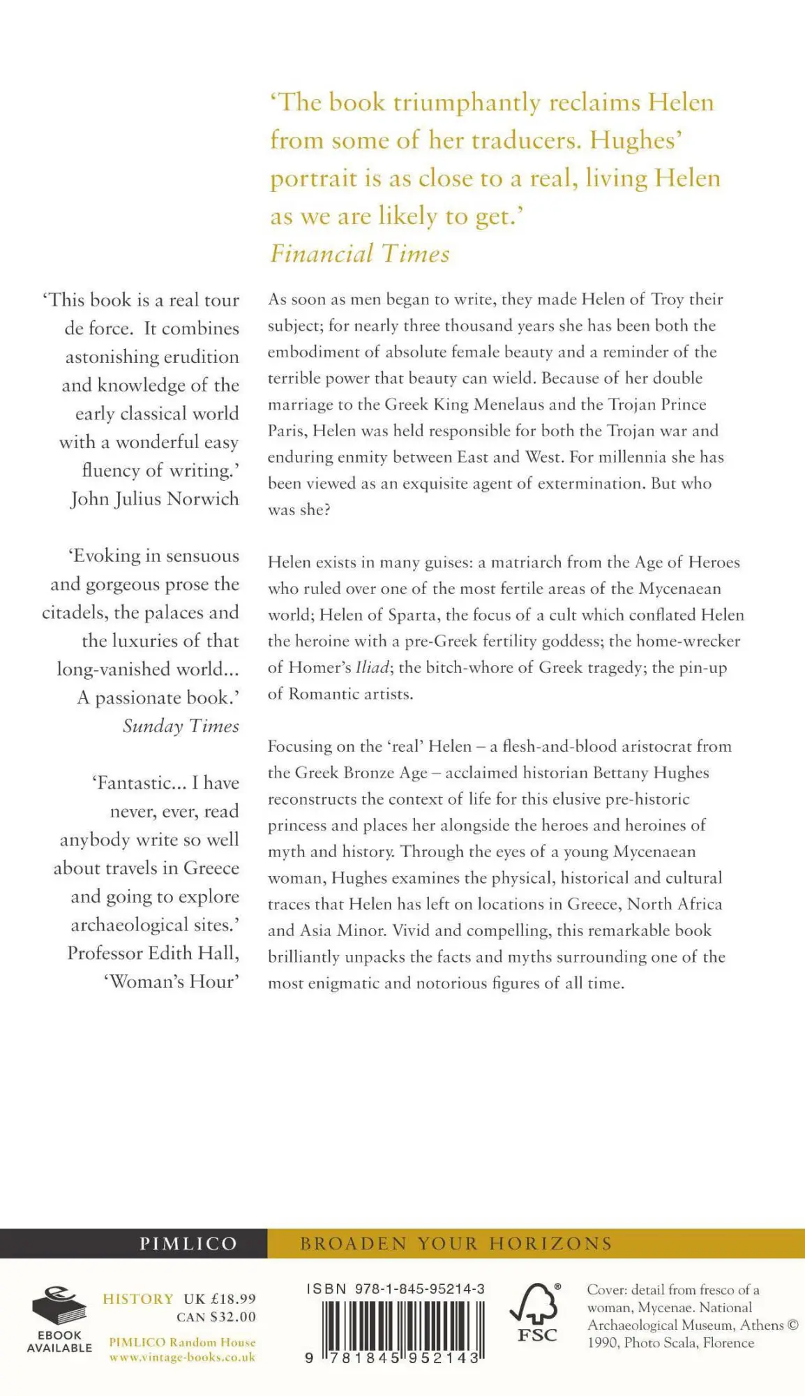 Rückseite: 9781845952143 | Helen of Troy | Goddess, Princess, Whore | Bettany Hughes | Buch