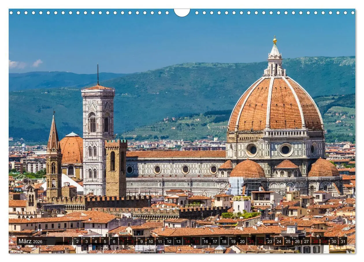 Bild: 9783457812143 | Impressionen aus FLORENZ (Wandkalender 2026 DIN A3 quer), CALVENDO...