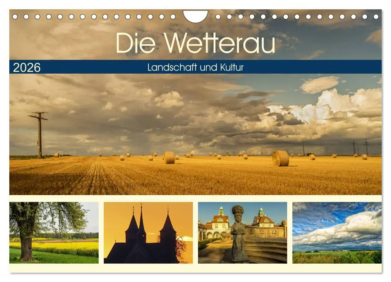 Cover: 9783516212143 | Die Wetterau - Landschaft und Kultur (Wandkalender 2026 DIN A4...