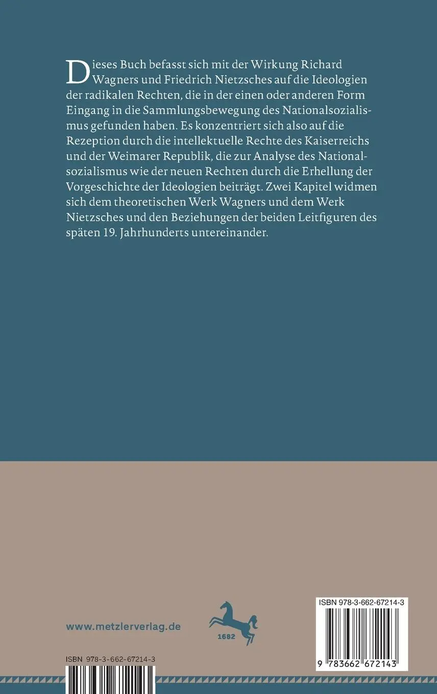 Rückseite: 9783662672143 | Wagner, Nietzsche und die deutsche Rechte 1871¿1933 | Stefan Breuer
