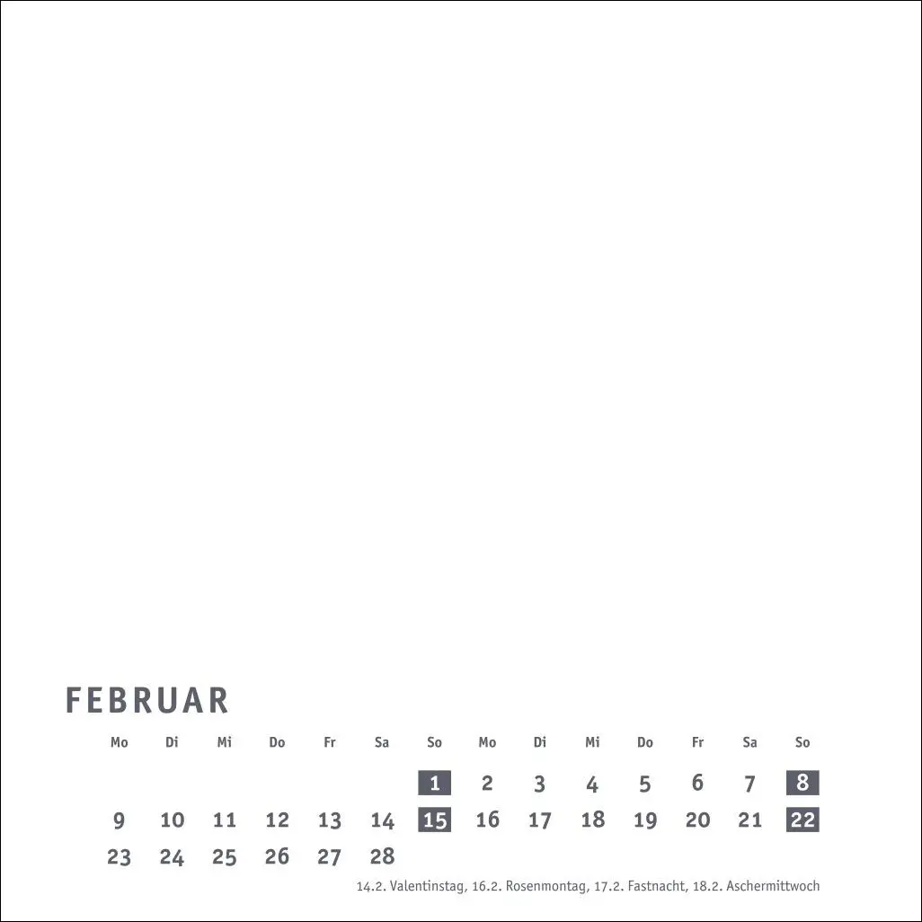 Bild: 9783756412143 | Premium-Bastelkalender weiß klein 2026 | Kalender | Spiralbindung