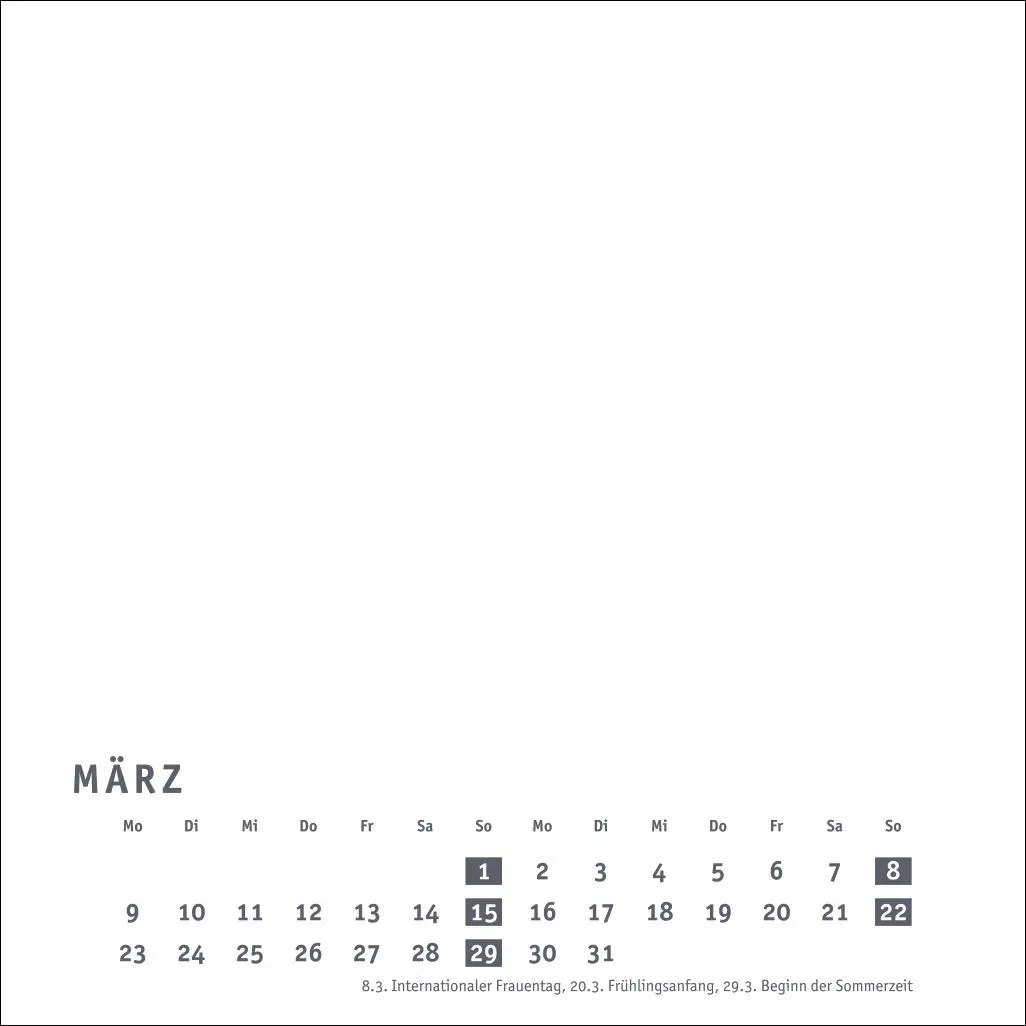Bild: 9783756412143 | Premium-Bastelkalender weiß klein 2026 | Kalender | Spiralbindung
