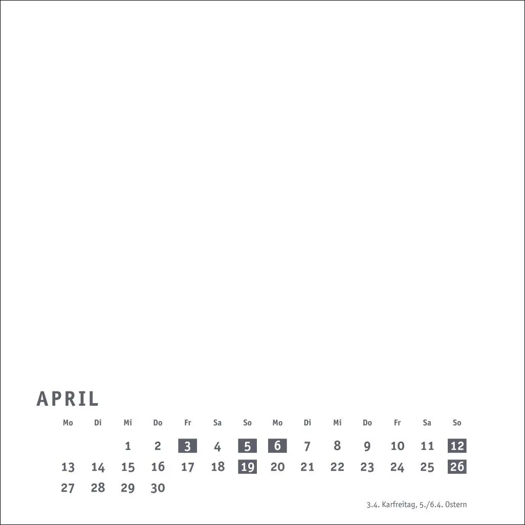 Bild: 9783756412143 | Premium-Bastelkalender weiß klein 2026 | Kalender | Spiralbindung