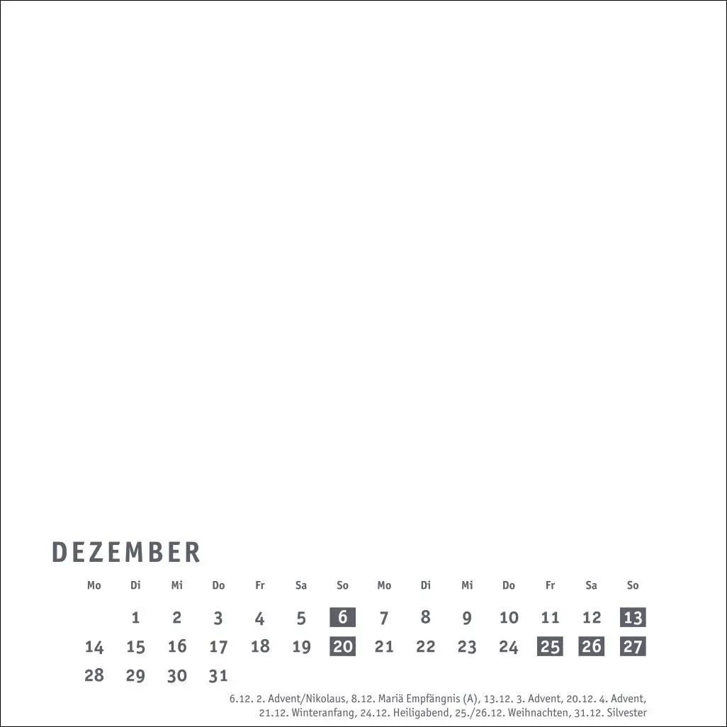 Bild: 9783756412143 | Premium-Bastelkalender weiß klein 2026 | Kalender | Spiralbindung