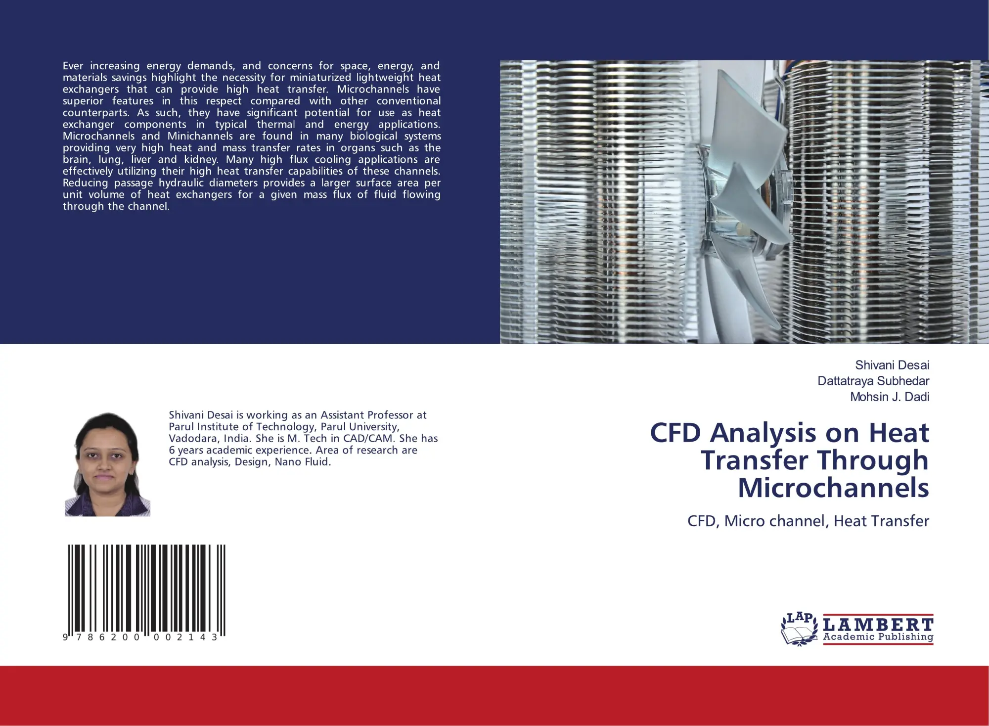 Cover: 9786200002143 | CFD Analysis on Heat Transfer Through Microchannels | Desai (u. a.)