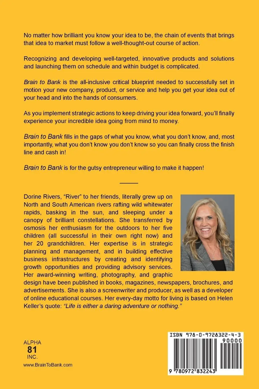 Rückseite: 9780972832243 | Brain to Bank | How to Get Your Idea Out of Your Head and Cash In
