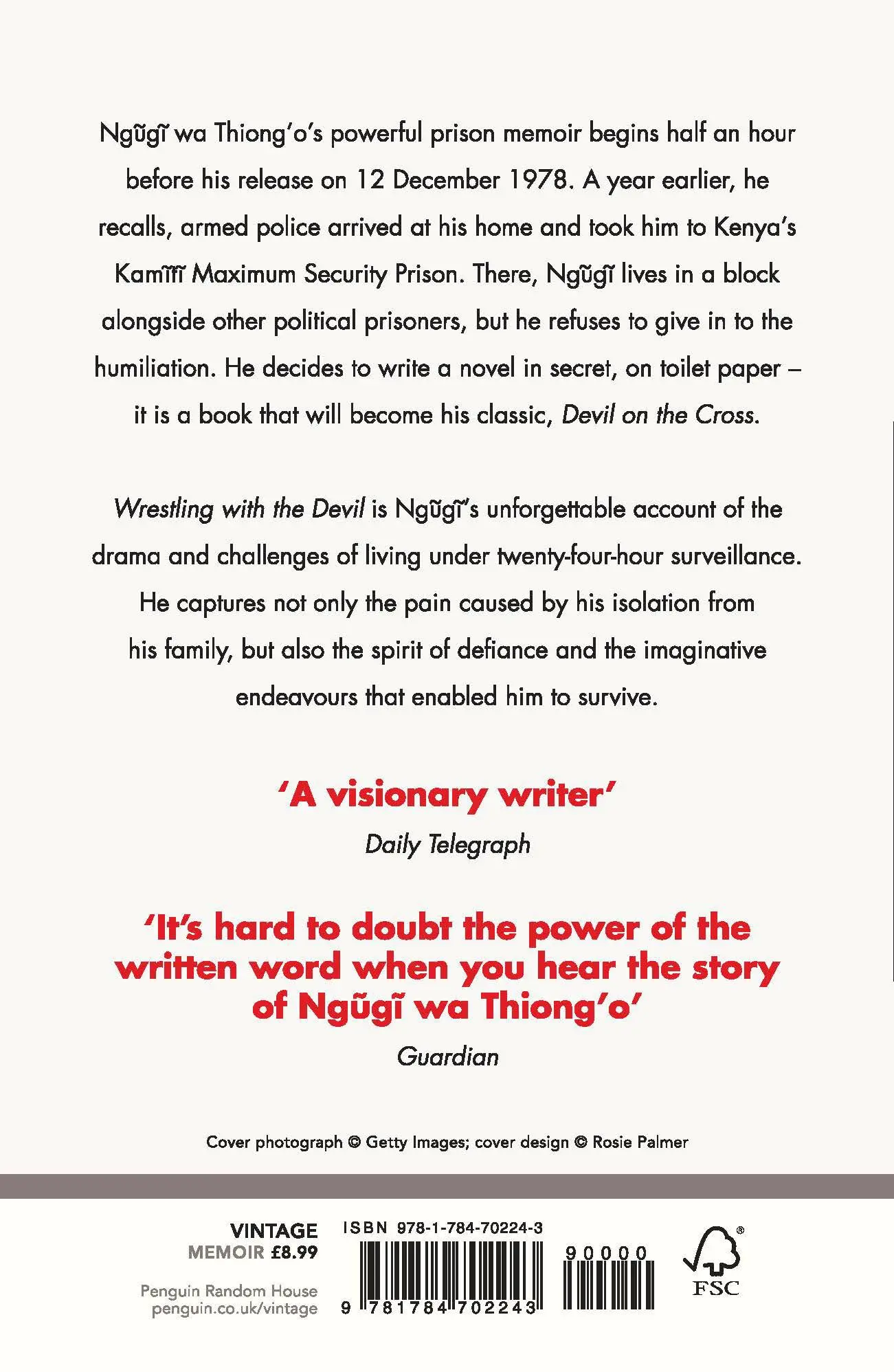 Rückseite: 9781784702243 | Wrestling with the Devil | A Prison Memoir | Ngugi Wa Thiong'O | Buch