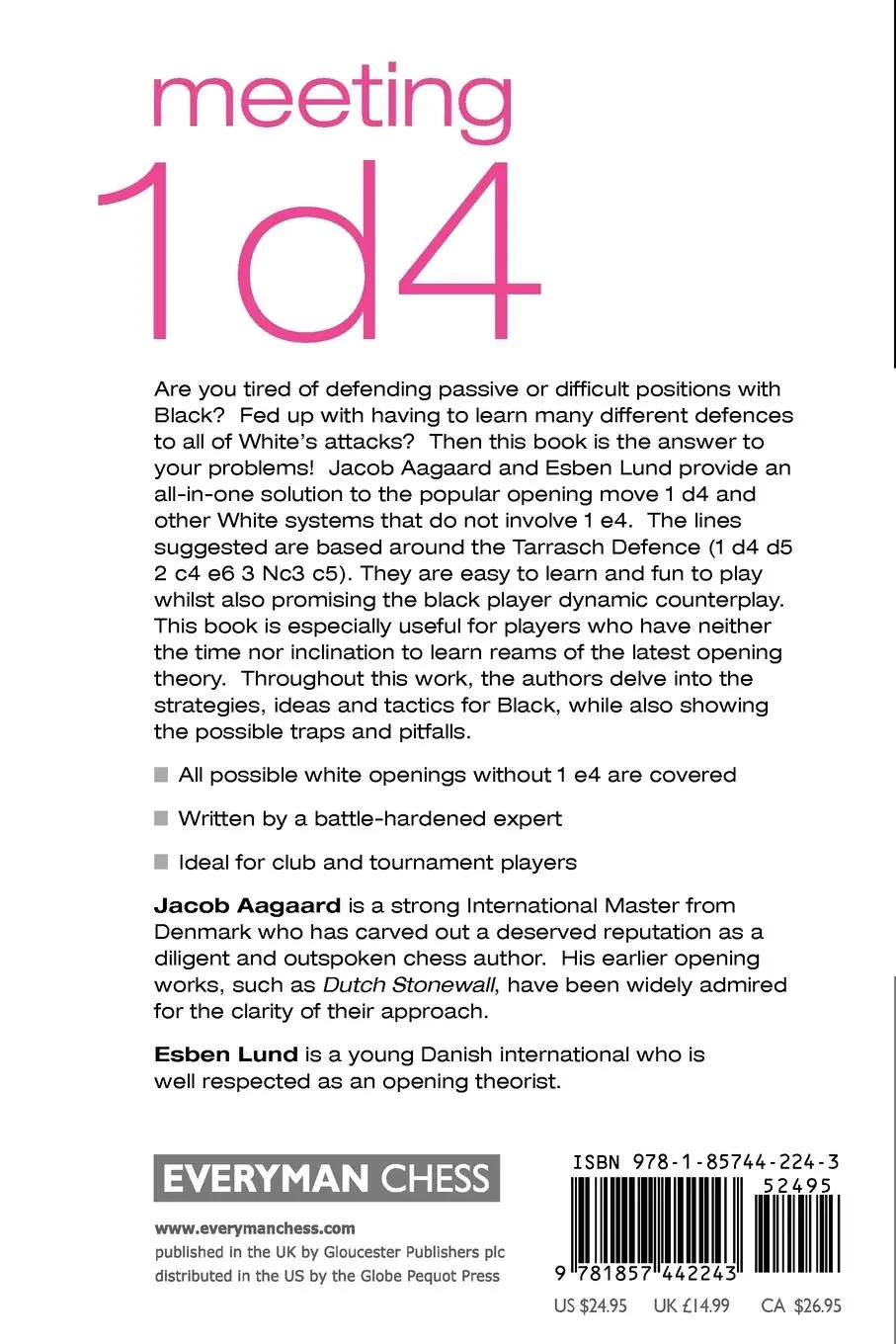 Rückseite: 9781857442243 | Meeting 1d4 | Jacob Aagaard | Taschenbuch | Kartoniert / Broschiert