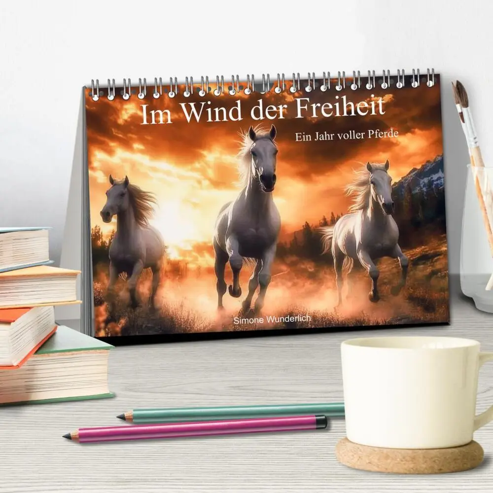 Bild: 9783457282243 | Im Wind der Freiheit - Ein Jahr voller Pferde (Tischkalender 2026...