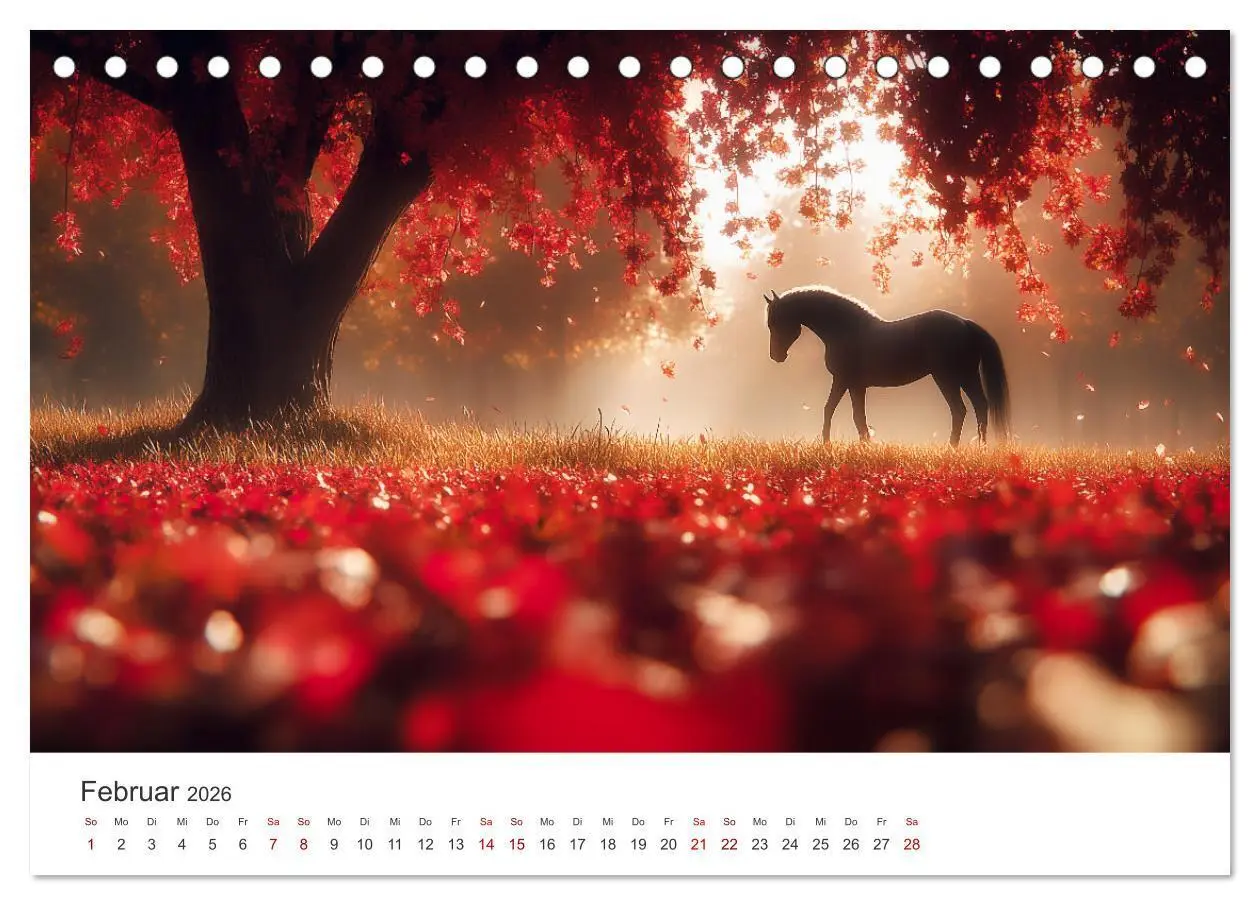 Bild: 9783457282243 | Im Wind der Freiheit - Ein Jahr voller Pferde (Tischkalender 2026...