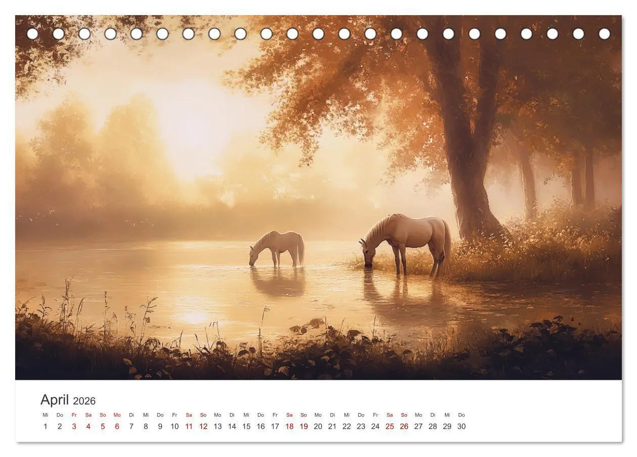 Bild: 9783457282243 | Im Wind der Freiheit - Ein Jahr voller Pferde (Tischkalender 2026...