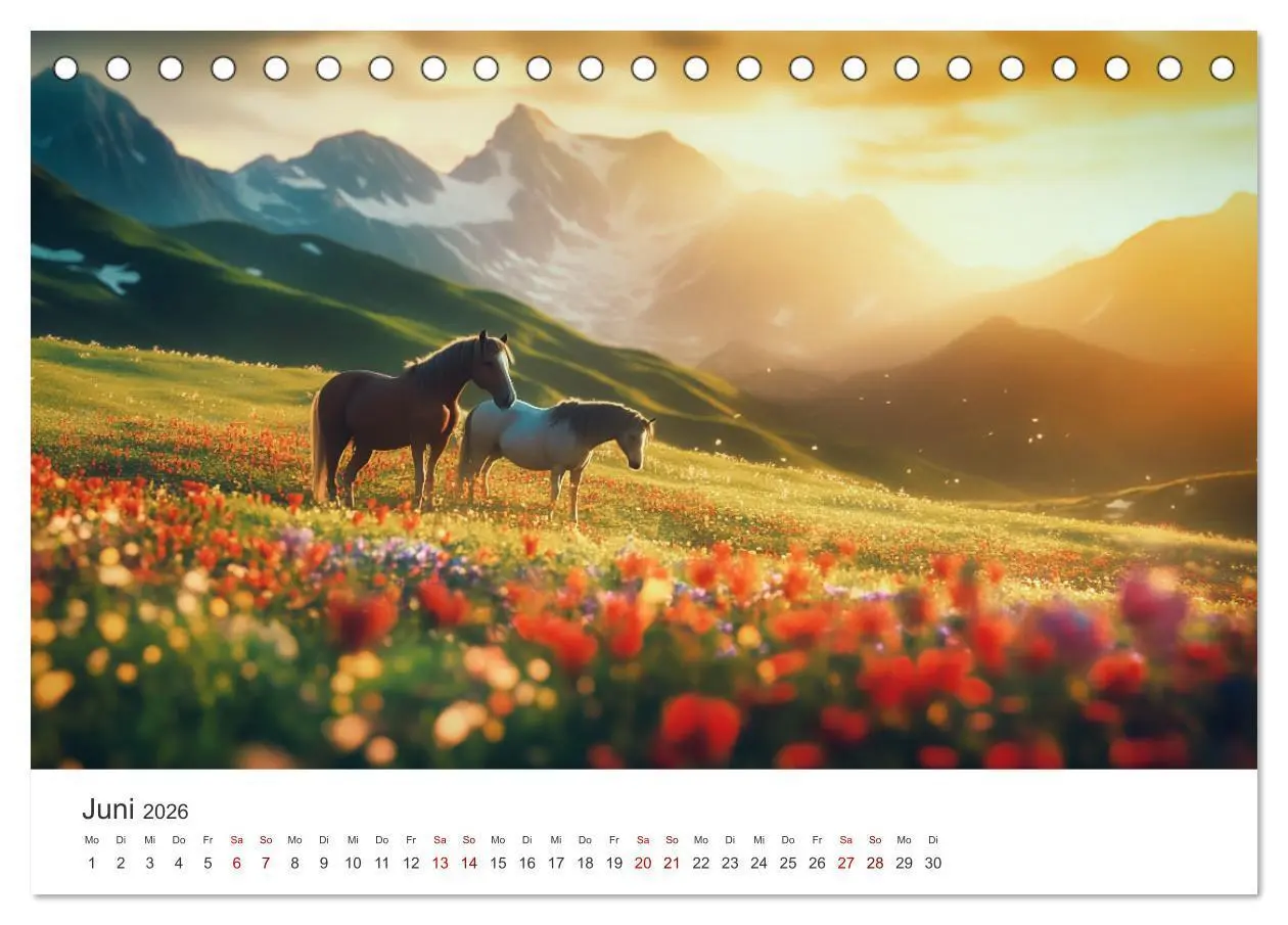 Bild: 9783457282243 | Im Wind der Freiheit - Ein Jahr voller Pferde (Tischkalender 2026...