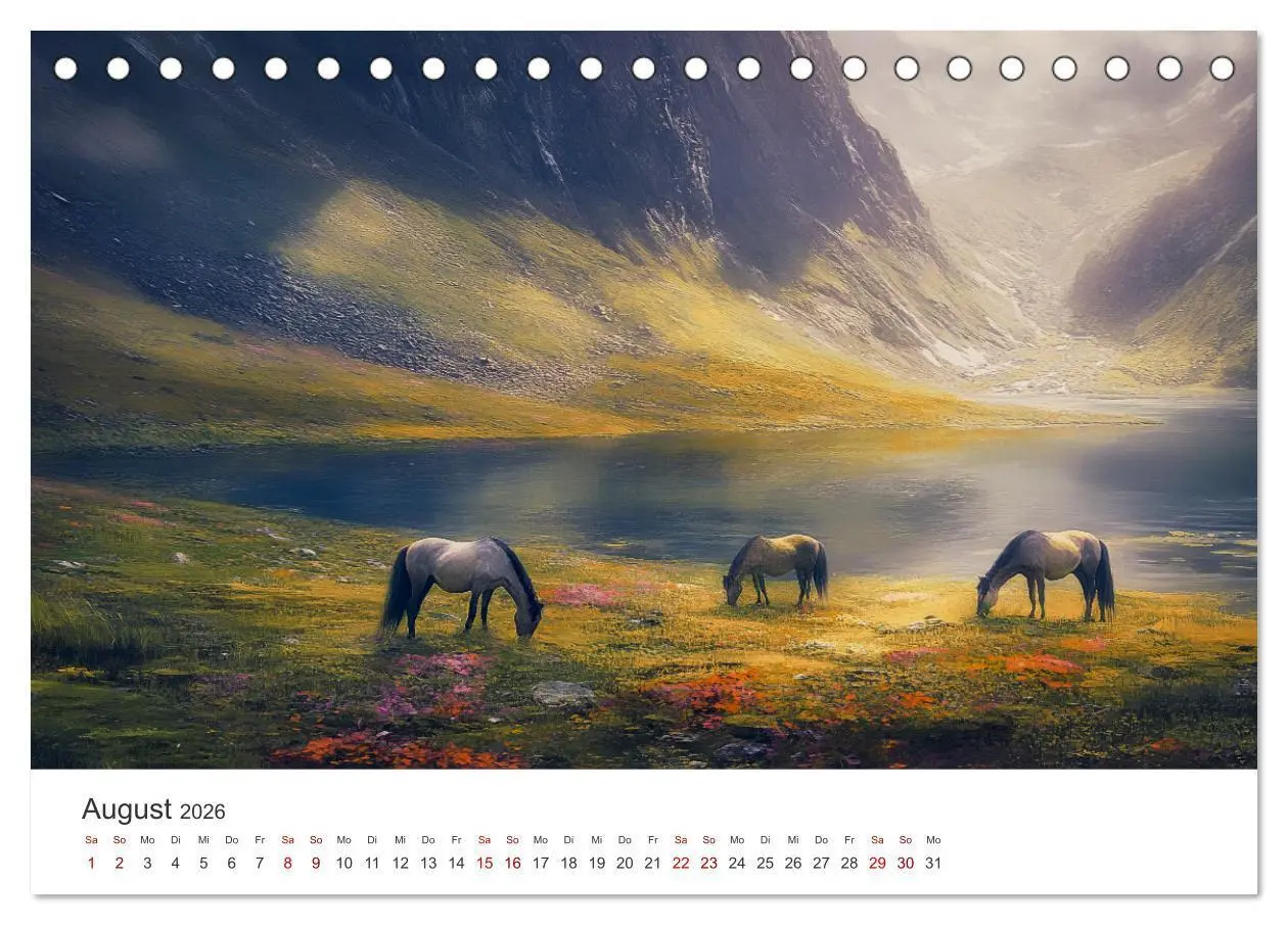Bild: 9783457282243 | Im Wind der Freiheit - Ein Jahr voller Pferde (Tischkalender 2026...
