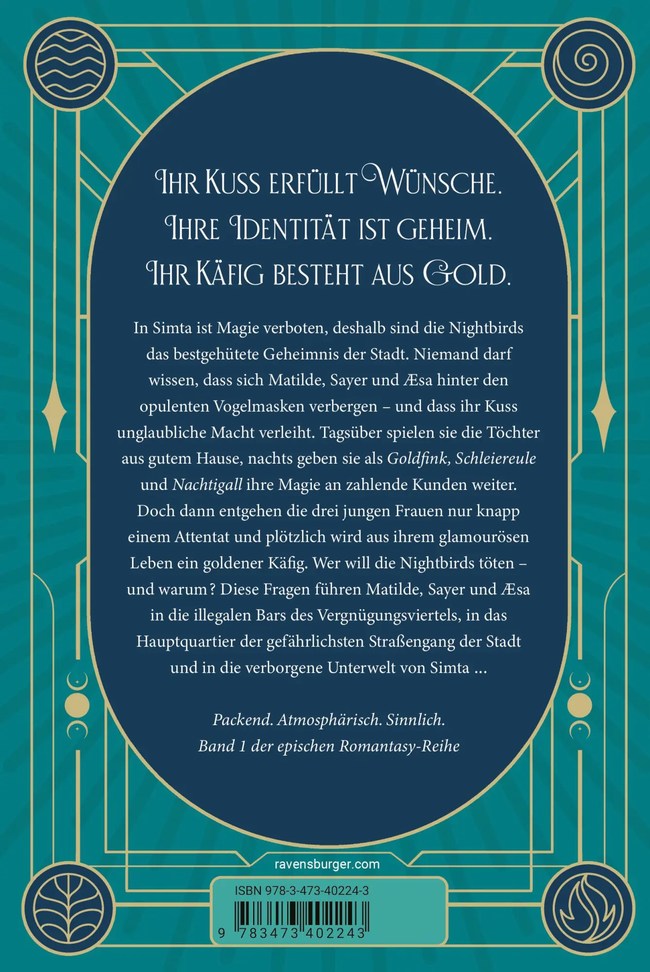 Rückseite: 9783473402243 | Nightbirds, Band 1 - Der Kuss der Nachtigall | Kate J. Armstrong