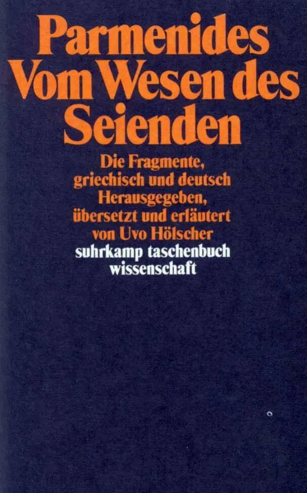 Cover: 9783518282243 | Vom Wesen des Seienden | Parmenides | Taschenbuch | 132 S. | Deutsch