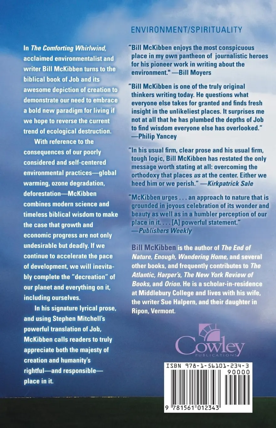 Rückseite: 9781561012343 | Comforting Whirlwind | God, Job, and the Scale of Creation | McKibben