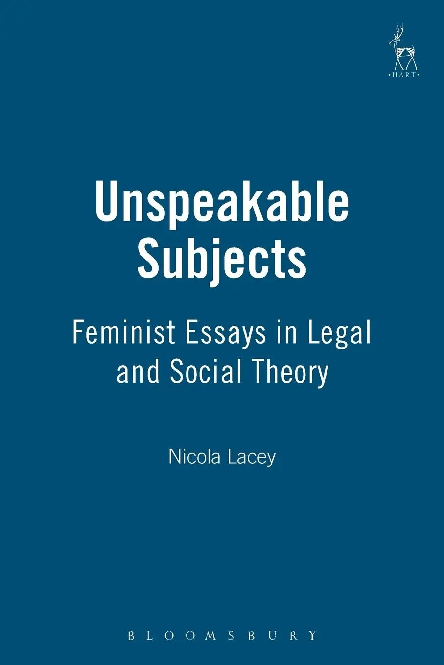 Cover: 9781901362343 | Unspeakable Subjects | Feminist Essays in Legal and Social Theory