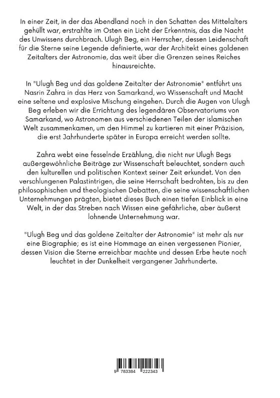 Rückseite: 9783384222343 | Ulugh Beg und das goldene Zeitalter der Astronomie | Nasrin Zahra