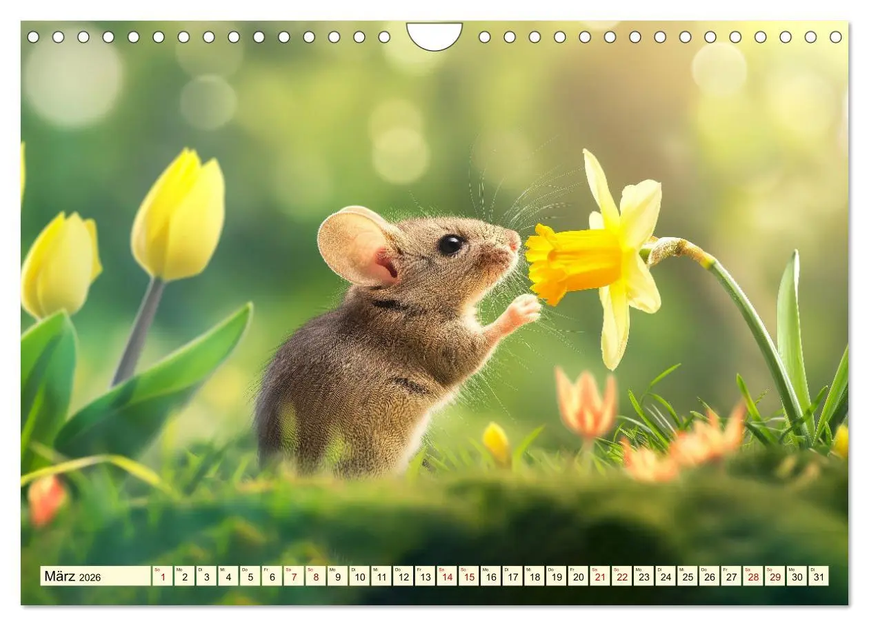 Bild: 9783457342343 | Mäuse - neugierig unterwegs (Wandkalender 2026 DIN A4 quer),...