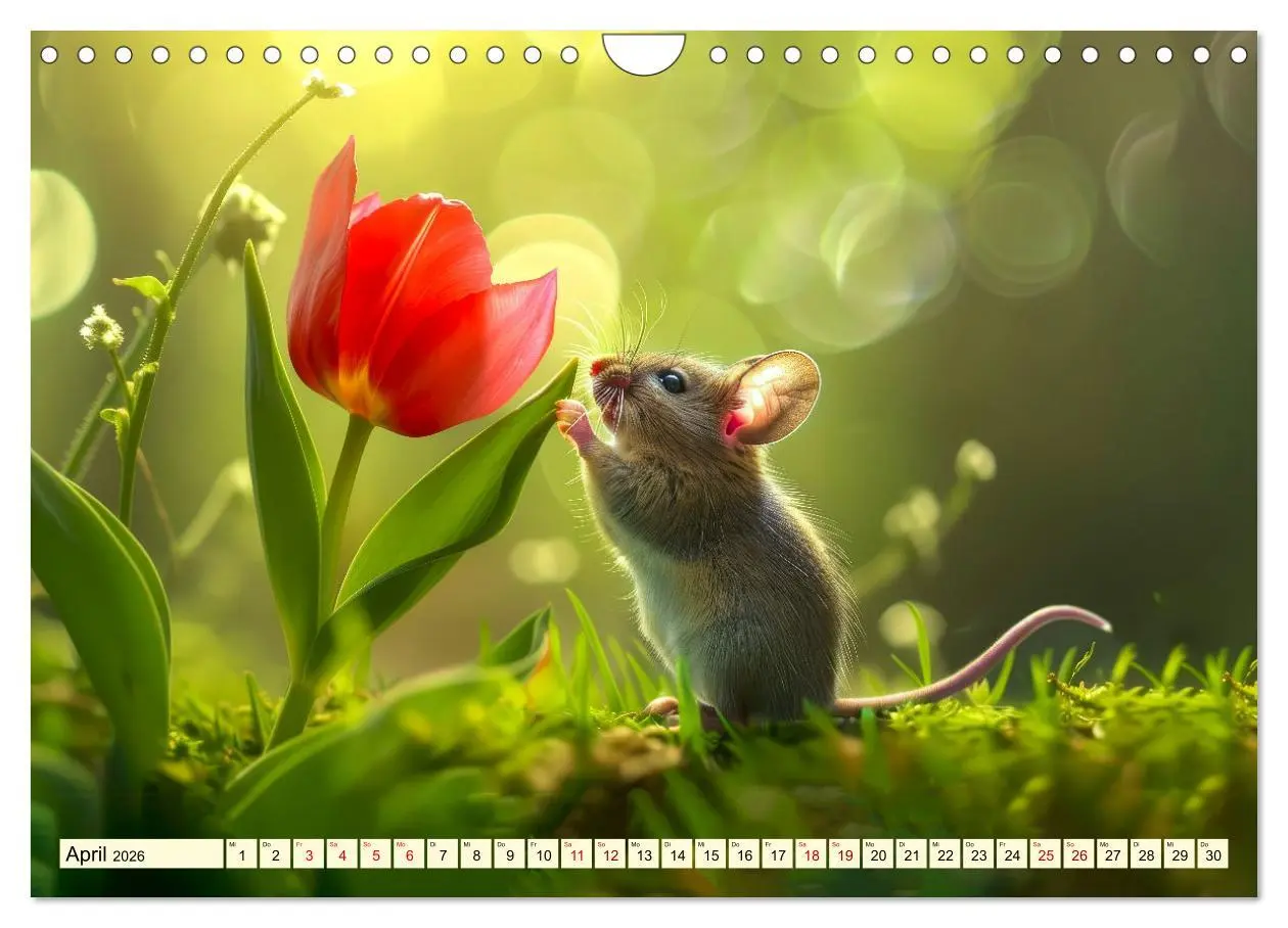 Bild: 9783457342343 | Mäuse - neugierig unterwegs (Wandkalender 2026 DIN A4 quer),...