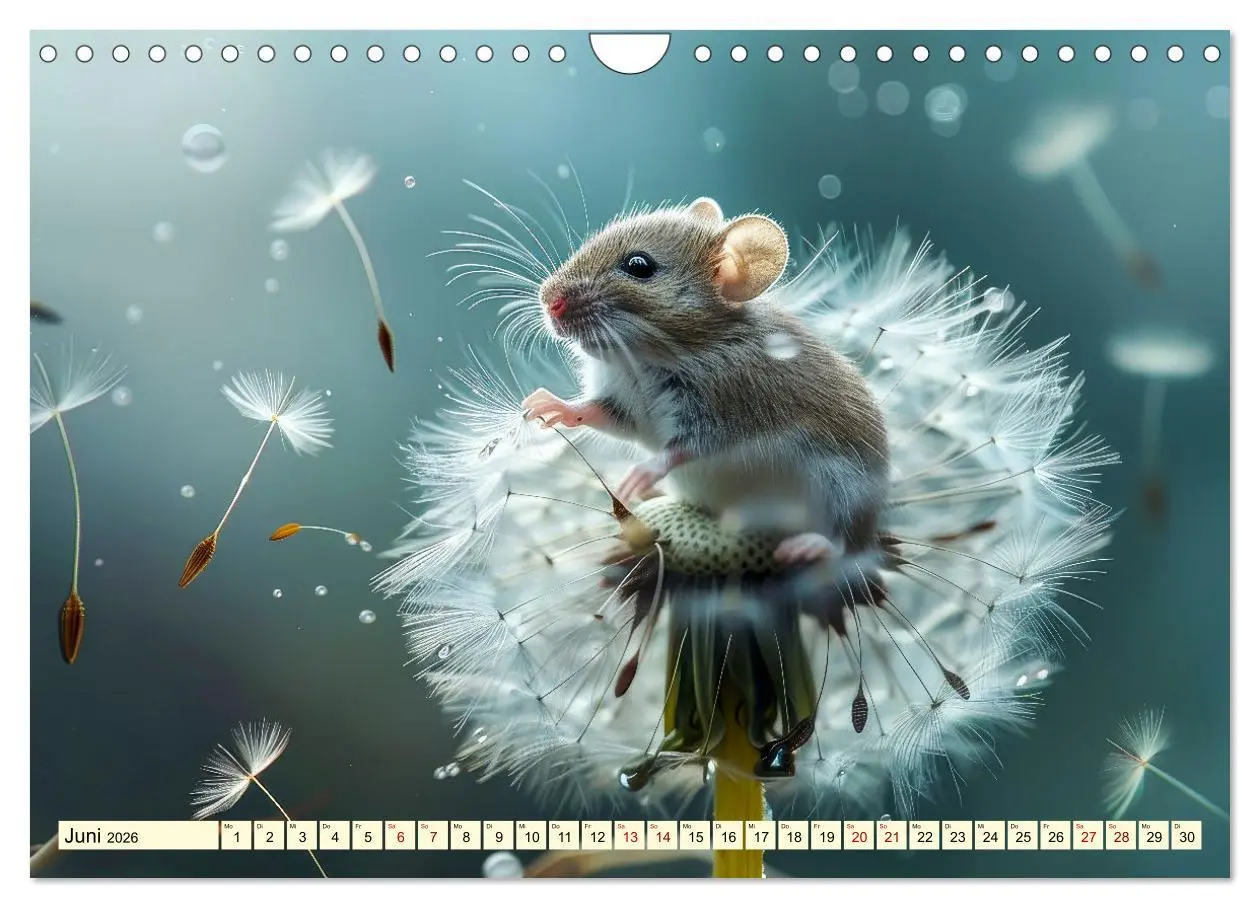 Bild: 9783457342343 | Mäuse - neugierig unterwegs (Wandkalender 2026 DIN A4 quer),...