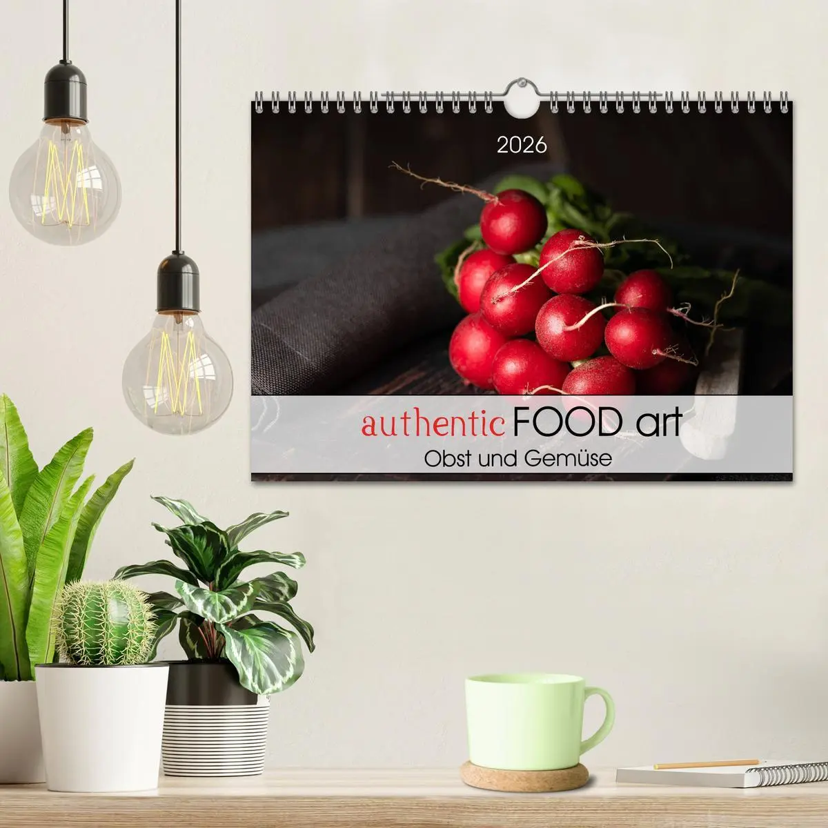 Bild: 9783457722343 | authentic FOOD art Obst und Gemüse (Wandkalender 2026 DIN A4 quer),...