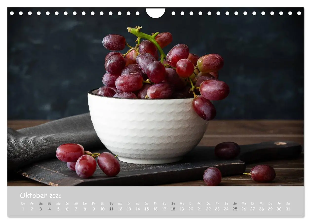 Bild: 9783457722343 | authentic FOOD art Obst und Gemüse (Wandkalender 2026 DIN A4 quer),...