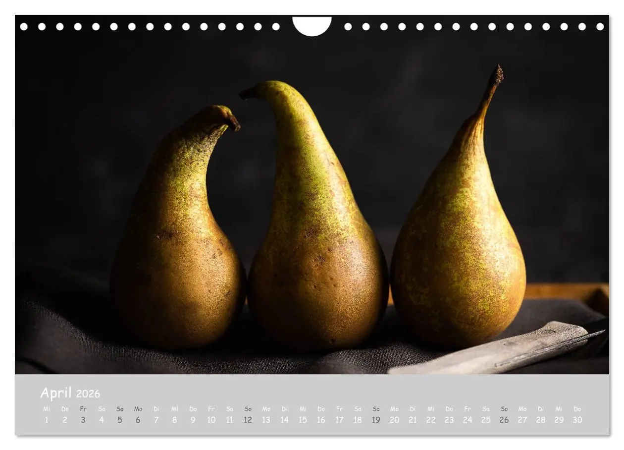 Bild: 9783457722343 | authentic FOOD art Obst und Gemüse (Wandkalender 2026 DIN A4 quer),...