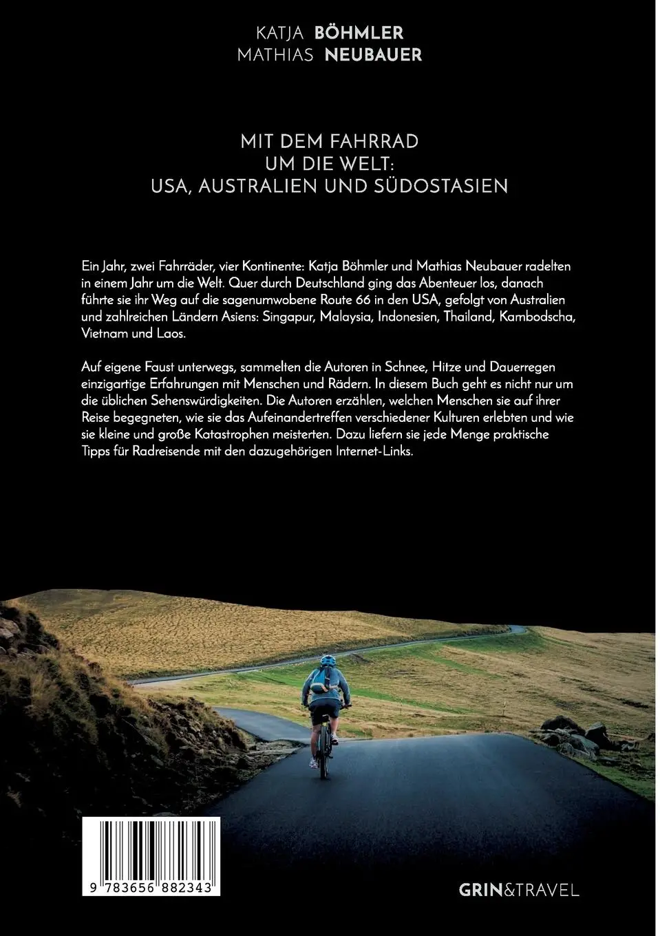 Rückseite: 9783656882343 | Mit dem Fahrrad um die Welt: USA, Australien und Südostasien | Buch