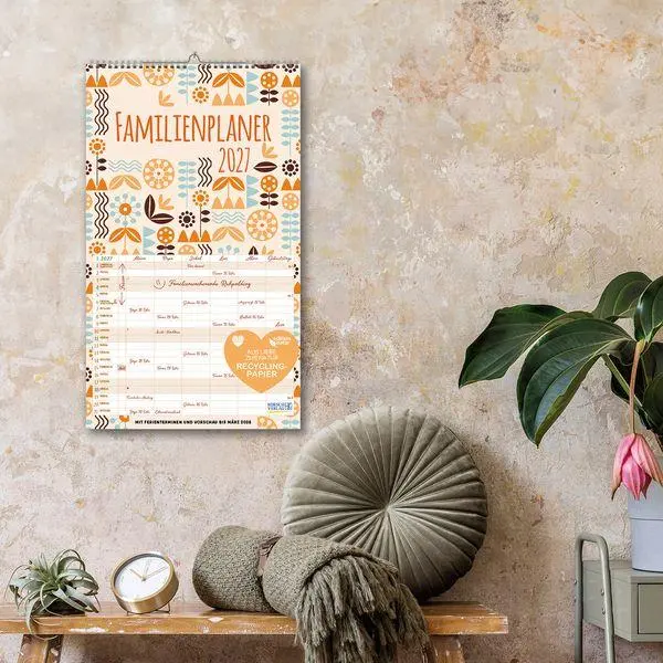 Bild: 9783819302343 | Familienplaner Recyclingpapier 2027 | Verlag Korsch | Kalender | 14 S.