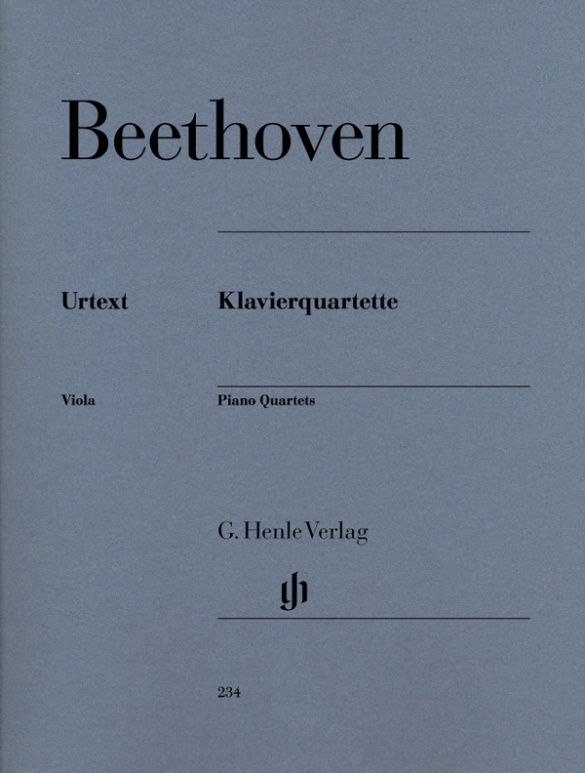 Cover: 9790201802343 | Ludwig van Beethoven - Klavierquartette | Besetzung: Klavierquartette