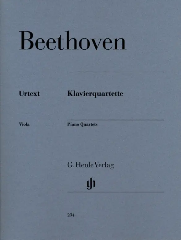Cover: 9790201802343 | Ludwig van Beethoven - Klavierquartette | Besetzung: Klavierquartette