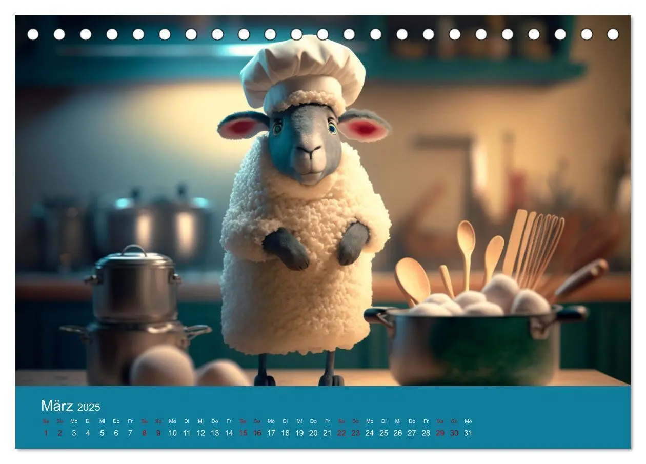 Bild: 9783383912443 | Die Schafe sind los Wollige Aussichten (Tischkalender 2025 DIN A5...