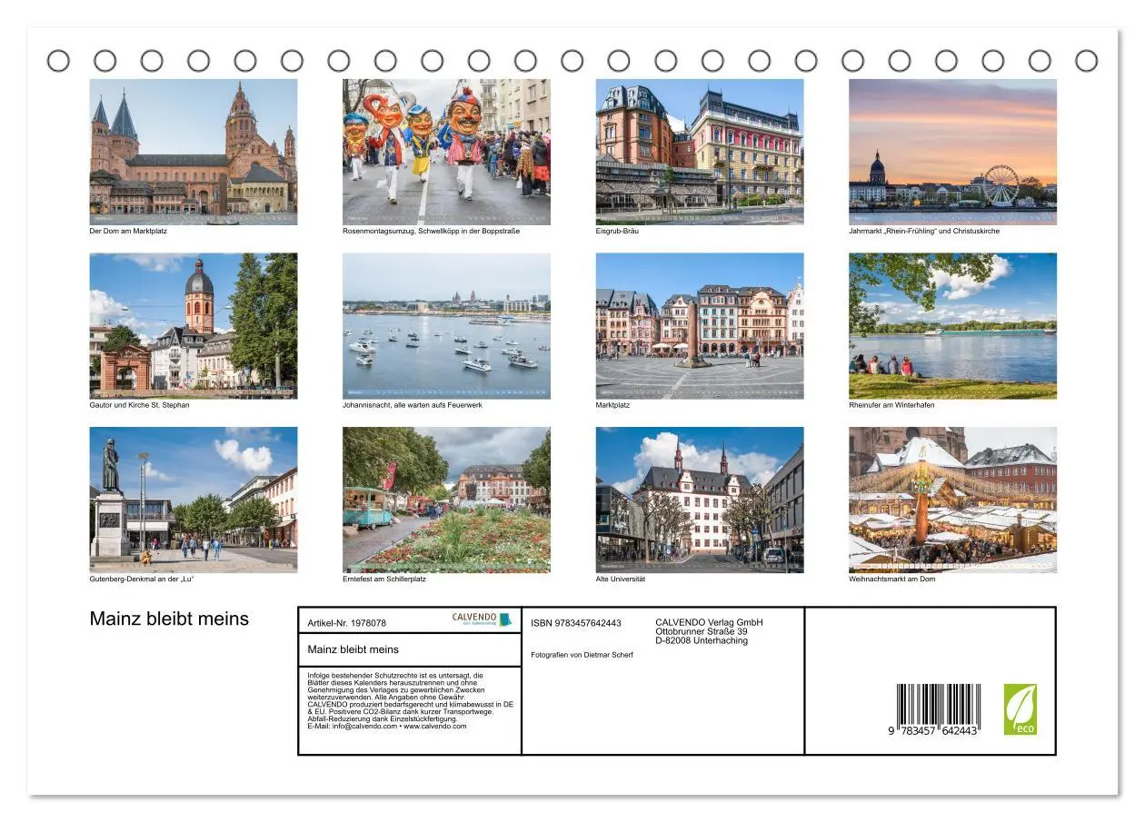 Bild: 9783457642443 | Mainz bleibt meins (Tischkalender 2026 DIN A5 quer), CALVENDO...