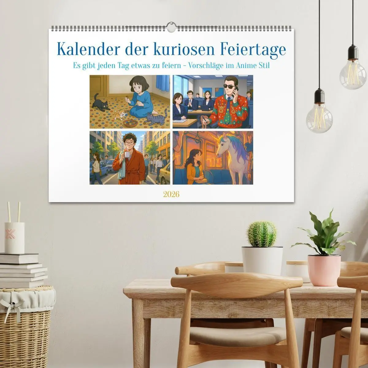Bild: 9783516662443 | Kalender der kuriosen Feiertage (Wandkalender 2026 DIN A2 quer),...
