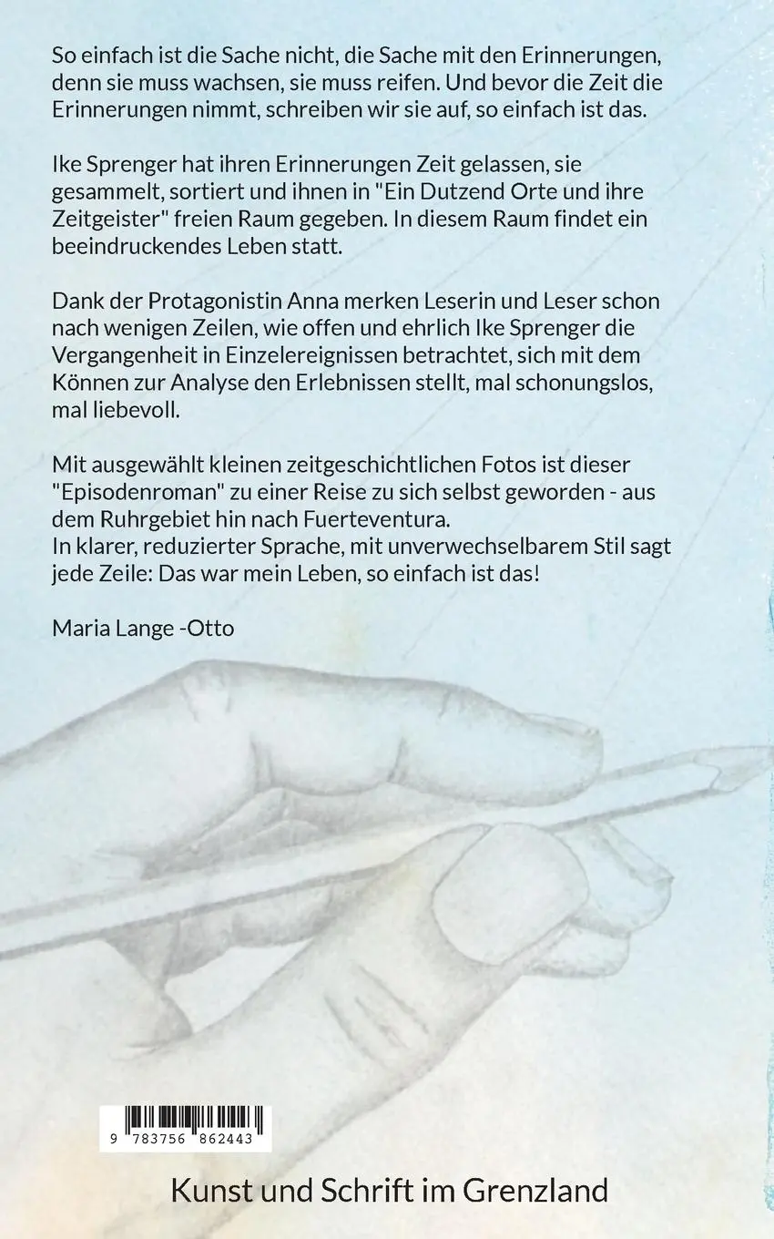 Rückseite: 9783756862443 | Ein Dutzend Orte und ihre Zeitgeister | Ein Episodenroman | Sprenger
