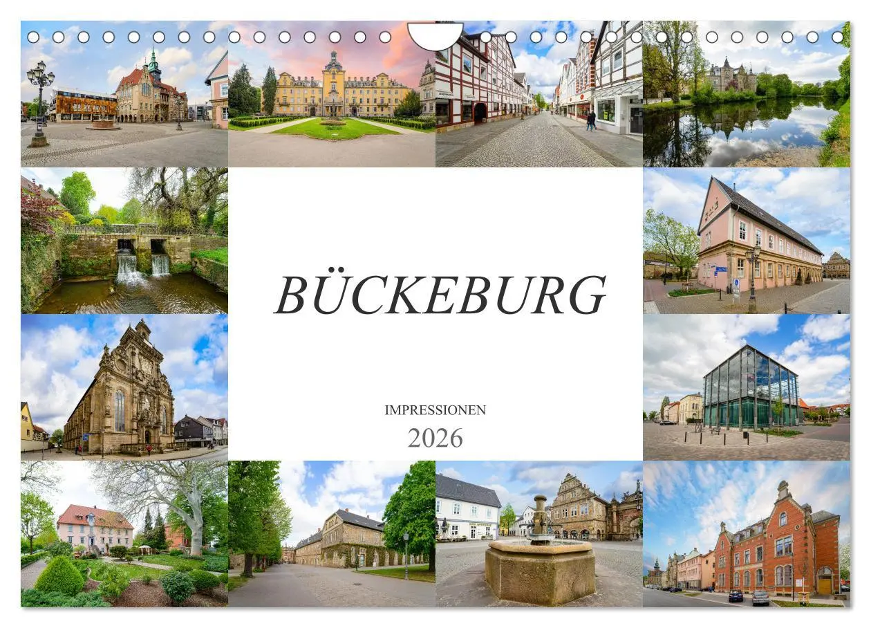Cover: 9783457702543 | Bückeburg Impressionen (Wandkalender 2026 DIN A4 quer), CALVENDO...